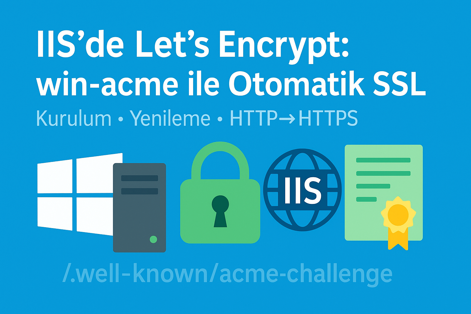 Windows Server (IIS) Üzerinde Let’s Encrypt SSL ve Otomatik Yenileme (win-acme ile)