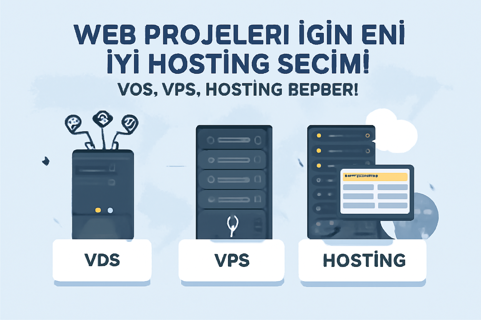 Web Projeleri İçin Altyapı Seçimi: Hosting, VPS, VDS Rehberi Resim